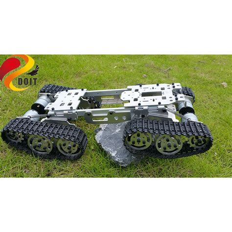 SZDoit Smart RC Metal Robot Tank Car Chassis Compatible 